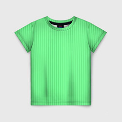 Детская футболка Райский зелёный полосатый