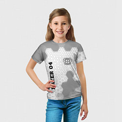 Футболка детская Bayer 04 sport на светлом фоне вертикально, цвет: 3D-принт — фото 2