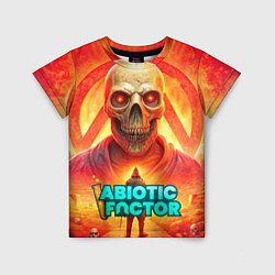 Детская футболка Abiotic Factor horror skull