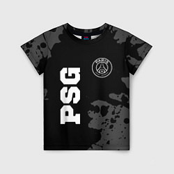 Детская футболка PSG sport на темном фоне вертикально