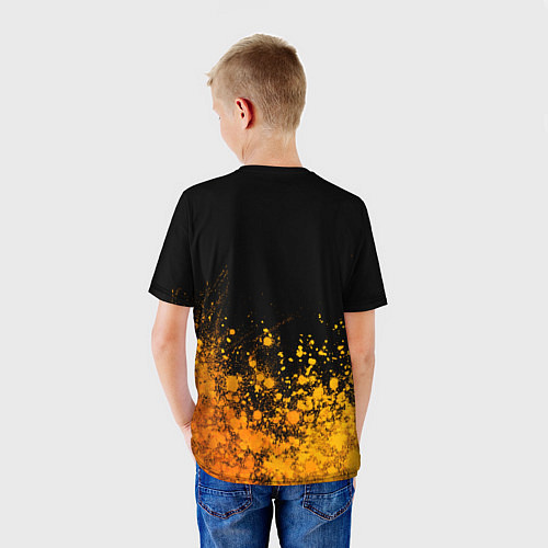 Детская футболка Arsenal - gold gradient посередине / 3D-принт – фото 4