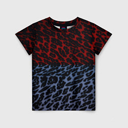 Детская футболка Леопардовый стиль текстура