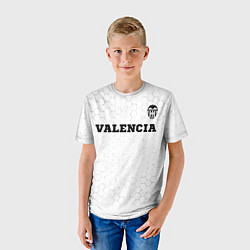 Футболка детская Valencia sport на светлом фоне посередине, цвет: 3D-принт — фото 2