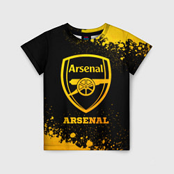 Детская футболка Arsenal - gold gradient