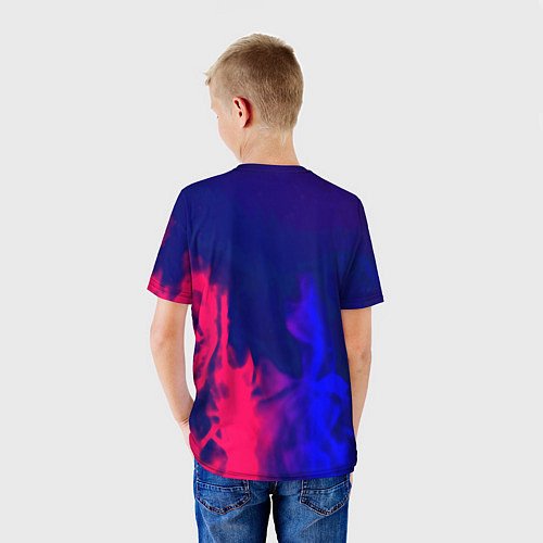 Детская футболка Barcelona fc club gradient / 3D-принт – фото 4