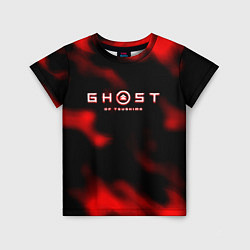 Детская футболка Ghost of Tsushima огненный стиль