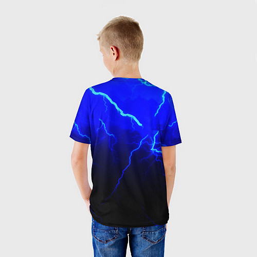 Детская футболка Герб РФ шторм империя / 3D-принт – фото 4