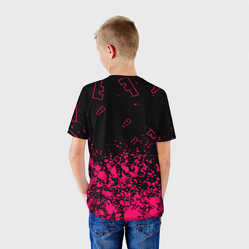 Детская футболка Fortnite розовый стиль геймер / 3D-принт – фото 4