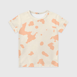 Детская футболка Бежевый пятнистый паттерн