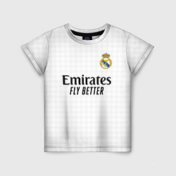 Футболка детская Винисиус Реал Мадрид форма 2425, цвет: 3D-принт