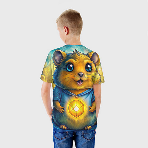 Детская футболка Хомяк в криптовалюте / 3D-принт – фото 4