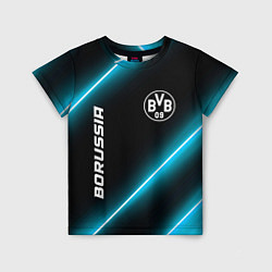 Футболка детская Borussia неоновые лампы, цвет: 3D-принт