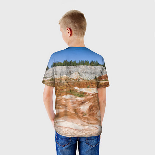 Детская футболка Уральский марс Троицко-Байновское месторождение / 3D-принт – фото 4