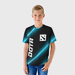 Футболка детская Dota неоновые лампы, цвет: 3D-принт — фото 2
