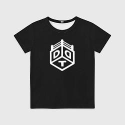 Футболка детская ДДТ лого белое лого, цвет: 3D-принт