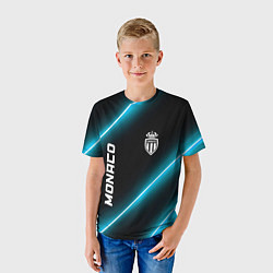 Футболка детская Monaco неоновые лампы, цвет: 3D-принт — фото 2