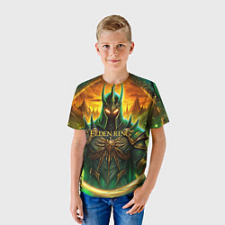 Футболка детская Elden Ring black knight, цвет: 3D-принт — фото 2