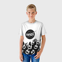Футболка детская Marshmello x Nasa, цвет: 3D-принт — фото 2