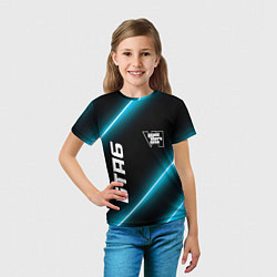 Футболка детская GTA6 неоновые лампы, цвет: 3D-принт — фото 2