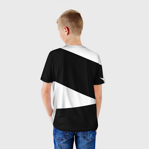 Детская футболка Герб РФ геометрия текстура / 3D-принт – фото 4