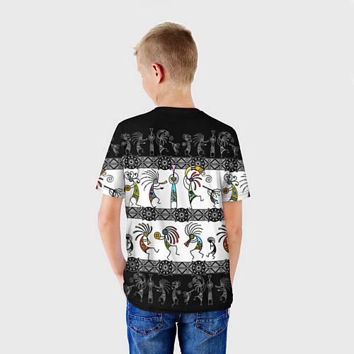 Детская футболка Кокопелли - боги индейцев хайда / 3D-принт – фото 4