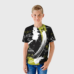 Футболка детская Надписи на стене, цвет: 3D-принт — фото 2