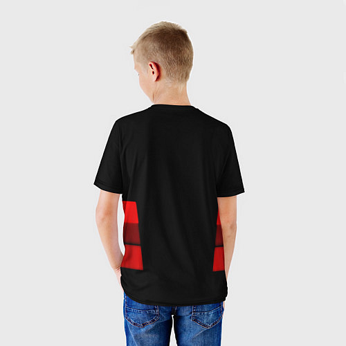 Детская футболка СССР геометрия красный / 3D-принт – фото 4