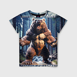 Детская футболка Свирепый медведь