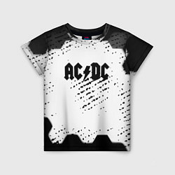 Детская футболка AC DC текстура рок