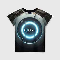 Детская футболка Portal logo game