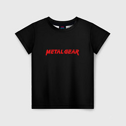 Футболка детская Metal gear red logo, цвет: 3D-принт