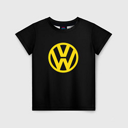 Детская футболка Volkswagen logo yellow