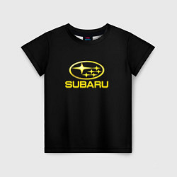 Детская футболка Subaru logo yellow