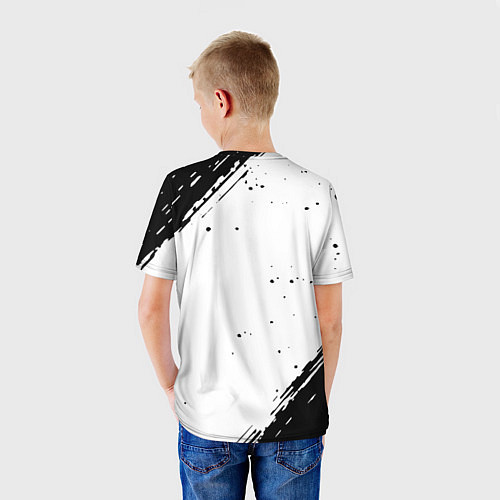 Детская футболка Rainbow six текстура лого шутер / 3D-принт – фото 4