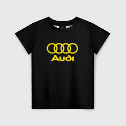 Детская футболка Audi logo yellow