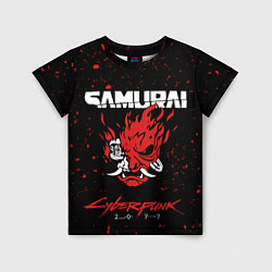 Детская футболка Cyberpunk 2077 Samurai lego
