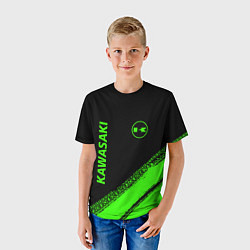 Футболка детская Kawasaki - logo, цвет: 3D-принт — фото 2