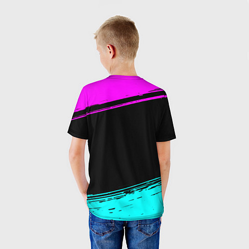 Детская футболка Among us neon colors / 3D-принт – фото 4