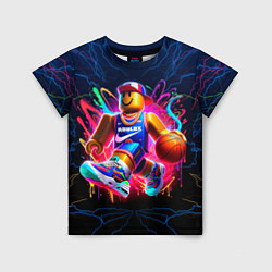 Детская футболка Roblox баскетболист