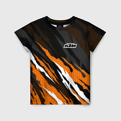 Детская футболка KTM - Рваный гексагон