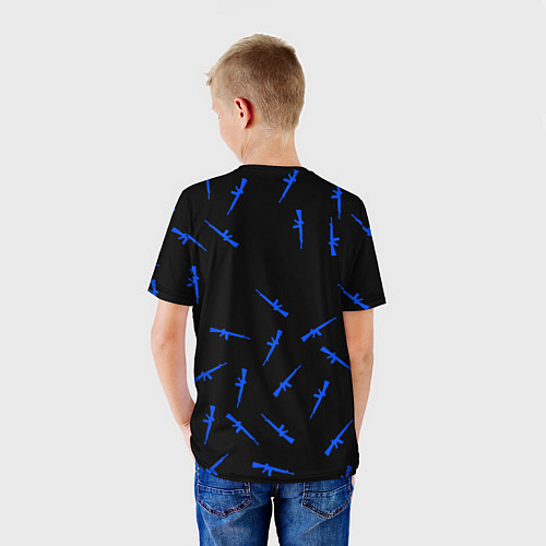 Детская футболка Армейский стиль герб / 3D-принт – фото 4