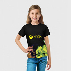 Футболка детская Xbox game flame, цвет: 3D-принт — фото 2
