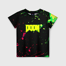 Детская футболка Doom кислотные краски