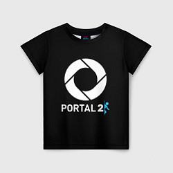 Детская футболка Portal2 logo game