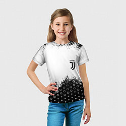 Футболка детская Juventus sport steel, цвет: 3D-принт — фото 2