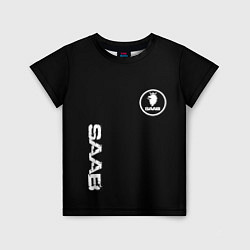 Детская футболка SAAB logo white