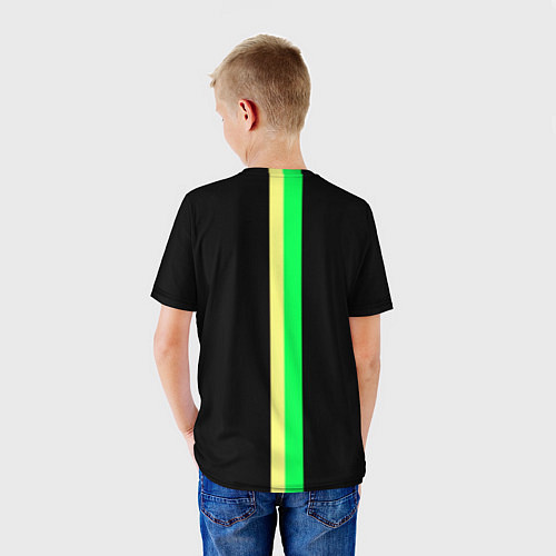 Детская футболка Opel line geometry / 3D-принт – фото 4