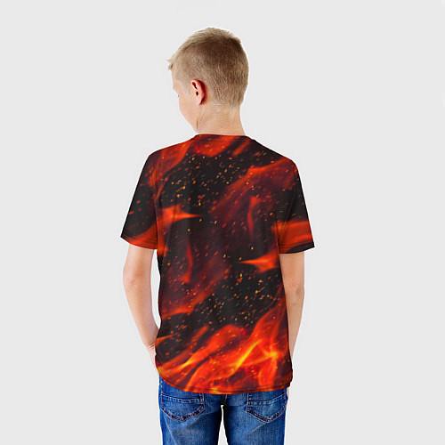 Детская футболка God of war fire steel / 3D-принт – фото 4