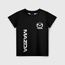 Детская футболка Mazda white logo