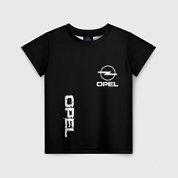 Детская футболка Opel white logo